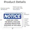 Signmission 3.5 in Height, 5 in Width, Vinyl Decal, Rectangle OS-2PACK-NS-D-35-L-13270 - alternate 2